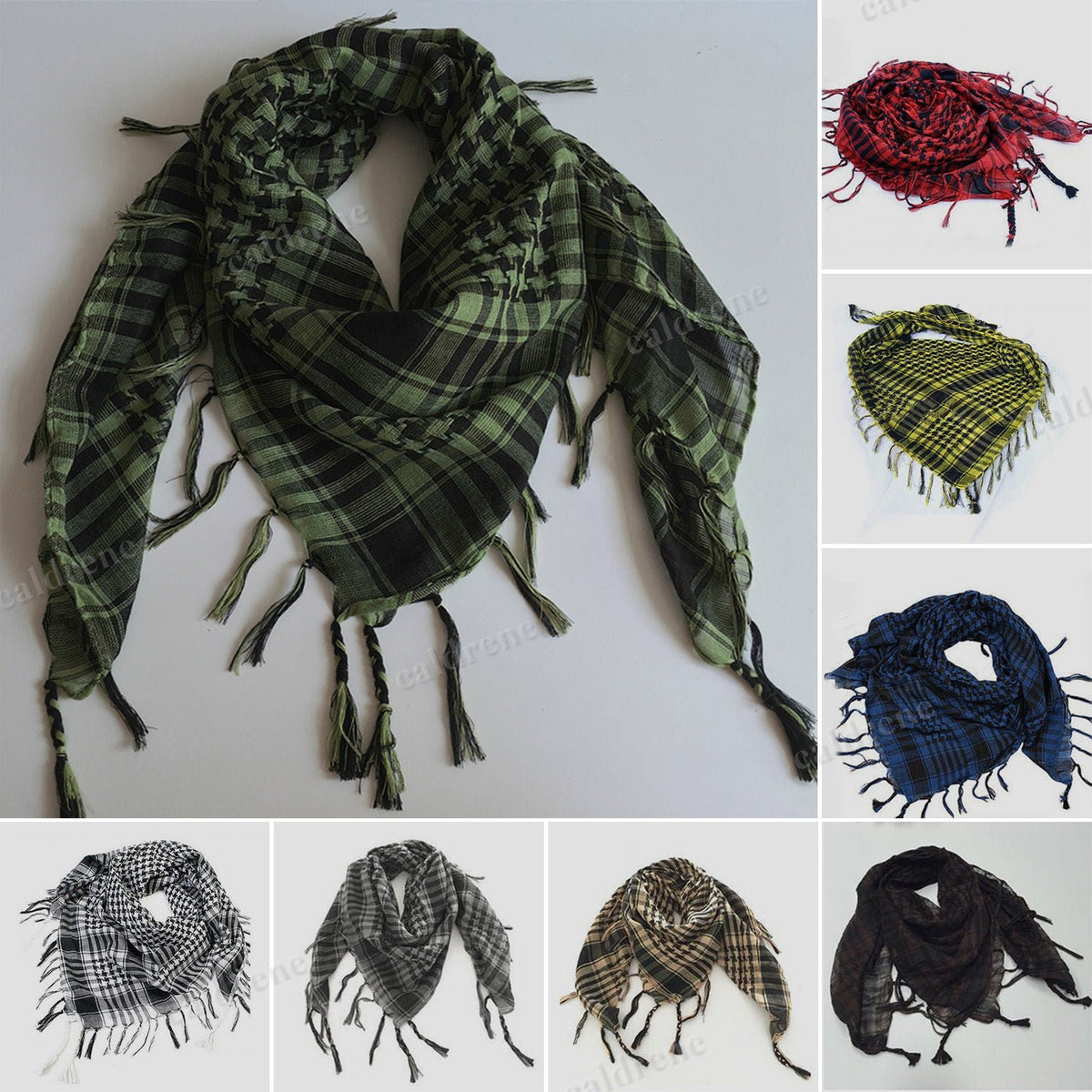 Unisex Checkered Shemagh Scarf for Outdoor Use – view 3