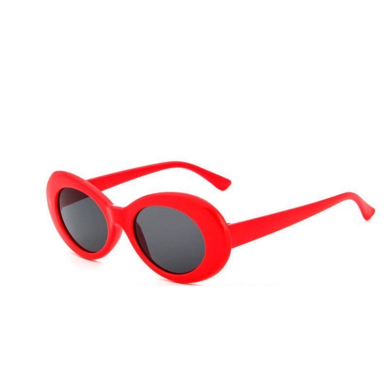 Unisex Clout Goggles Sunglasses Inspired by Kurt Cobain – Red framed ash