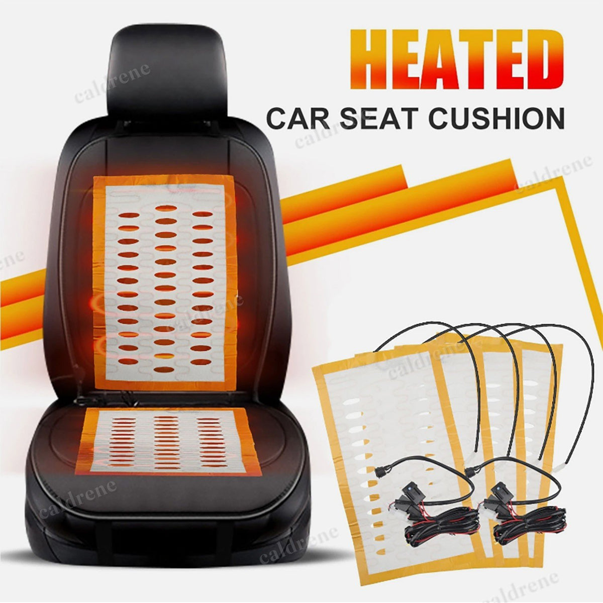 Universal 12V Carbon Fiber Heated Seat Heater Kit, 2 Seats – view 2