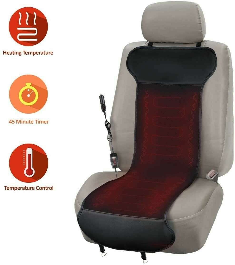 Universal 12V Heated Car Seat Cover Cushion Warmer