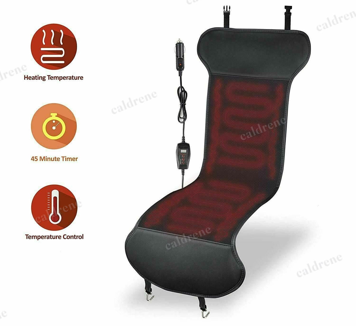 Universal 12V Heated Car Seat Cover Cushion Warmer – view 5