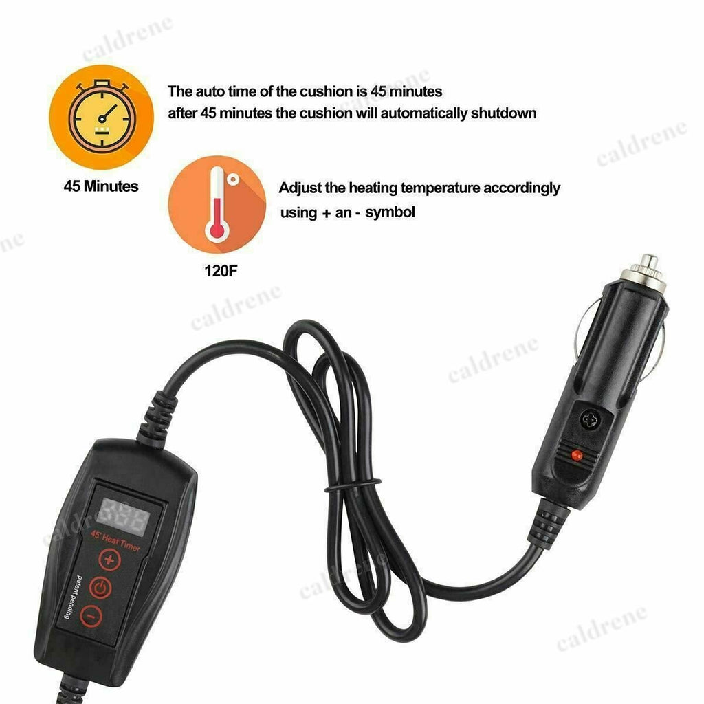 Universal 12V Heated Car Seat Cover Cushion Warmer – view 8