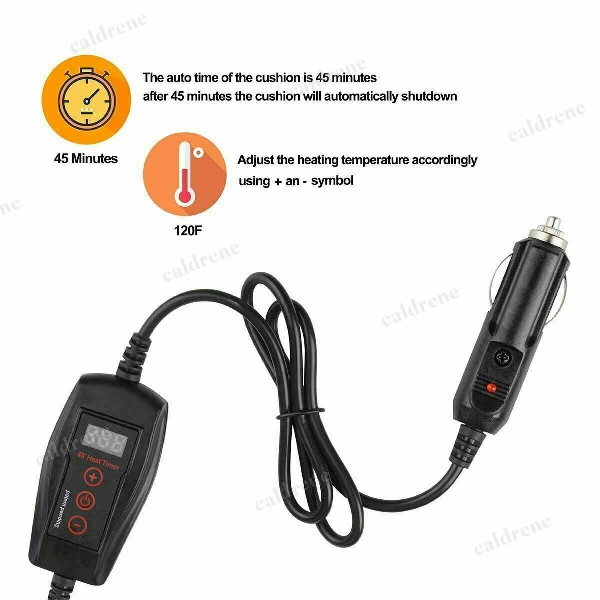 Universal 12V Heated Car Seat Cover Cushion Warmer – view 8
