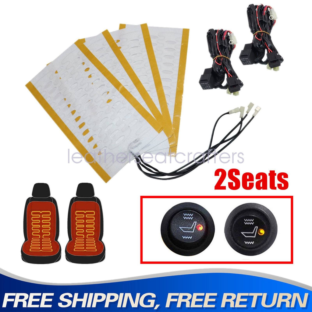 Universal Carbon Fiber Car Seat Heater Kit