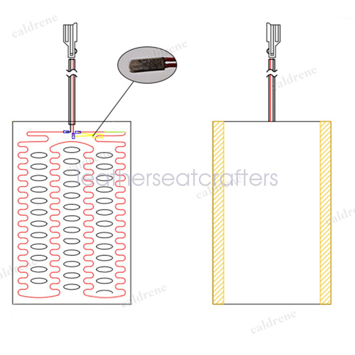 Universal Carbon Fiber Car Seat Heater Kit – view 2