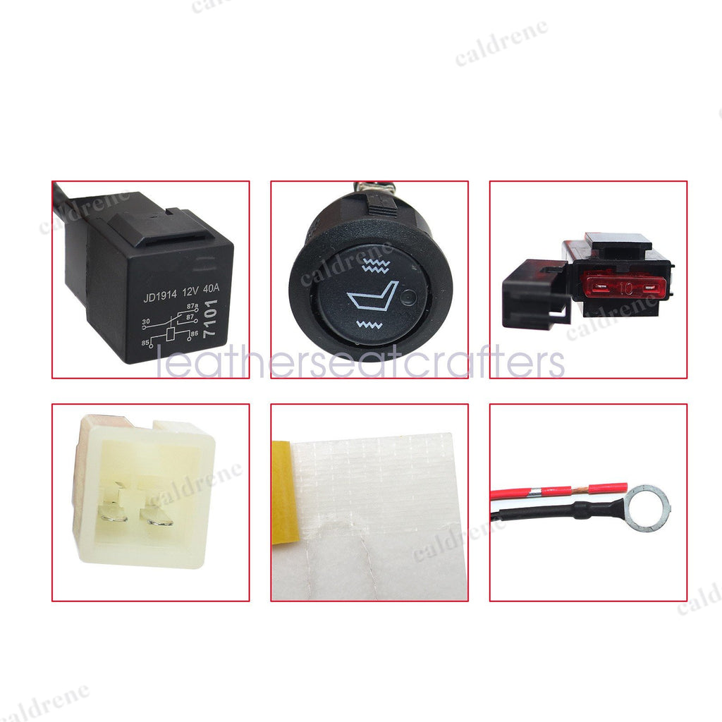Universal Carbon Fiber Car Seat Heater Kit – view 3