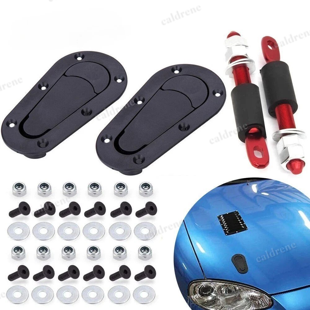 Universal Flush Mount Hood Latch Pin Locking Kit – view 3