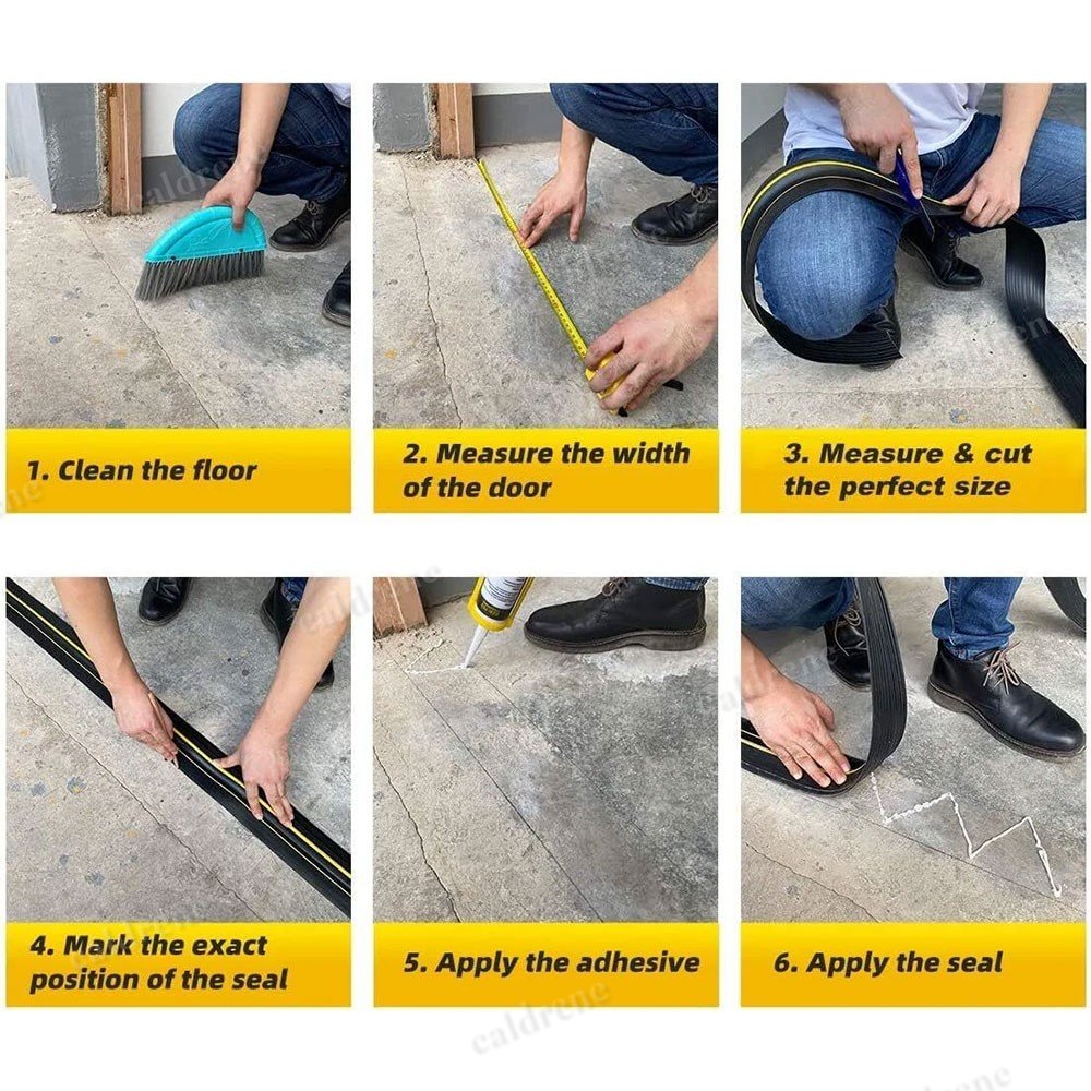 Universal Garage Door Threshold Seal Strip Kit – view 7