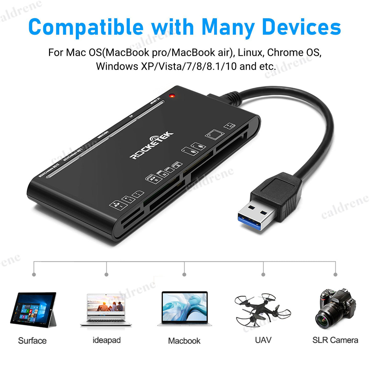USB 3.0 7-in-1 Memory Card Reader – view 6