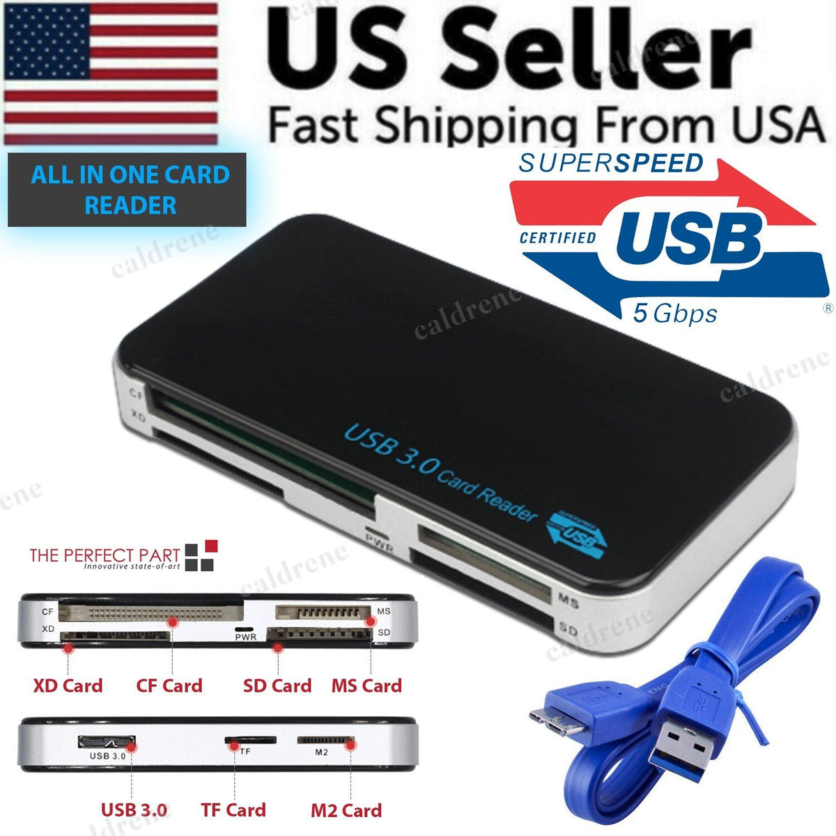 USB 3.0 Multi Memory Card Reader Adapter – view 10