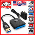 USB 3.0 to SATA Hard Drive Adapter for 2.5 and 3.5 HDD SSD with Power