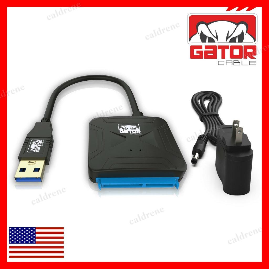 USB 3.0 to SATA Hard Drive Adapter for 2.5 and 3.5 HDD SSD with Power – view 8