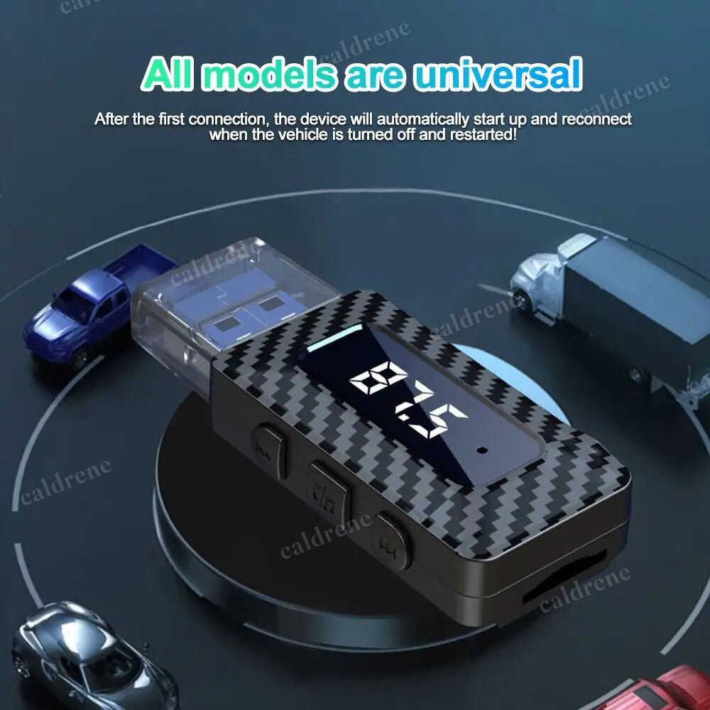 USB Car Bluetooth 5.3 FM Transmitter with Hands-Free Calling – view 3
