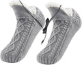 USB Electric Heated Fleece Socks Slippers