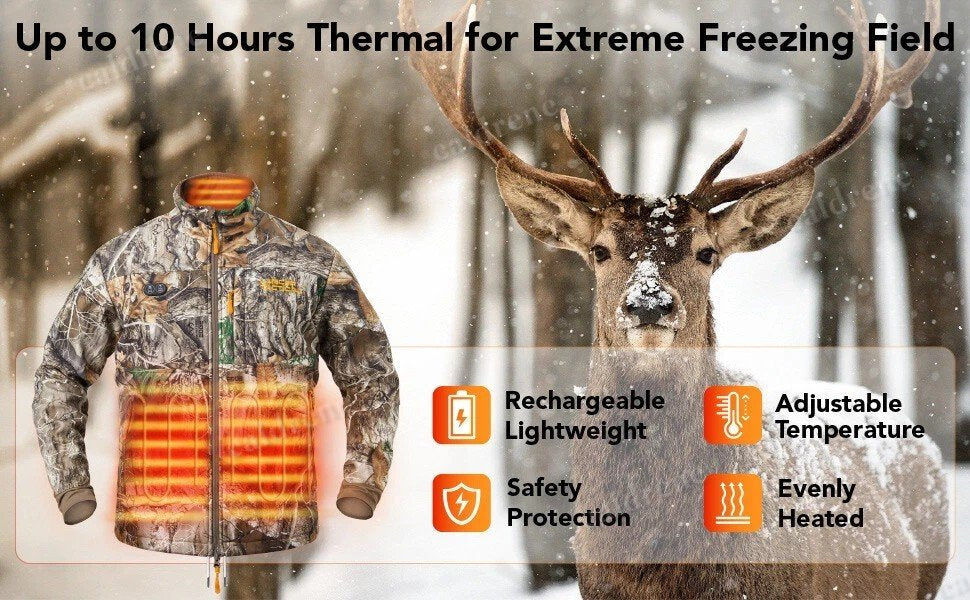 USB Heated Jacket for Men and Women with Battery Pack – view 9