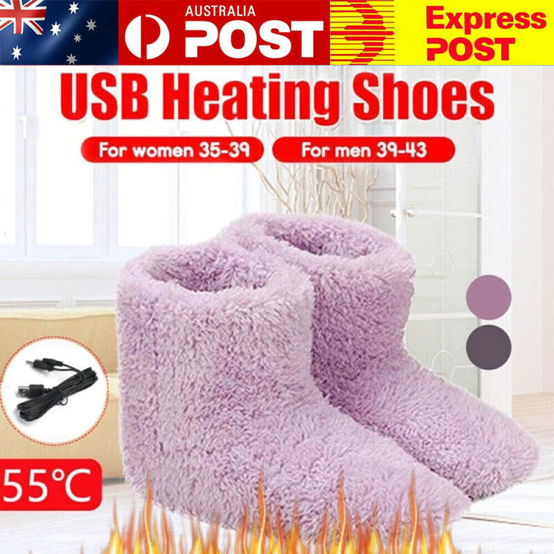 USB Heated Plush Snow Boots for Winter Comfort – Gloves