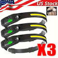 USB Rechargeable COB LED Headlamp with Wide Beam