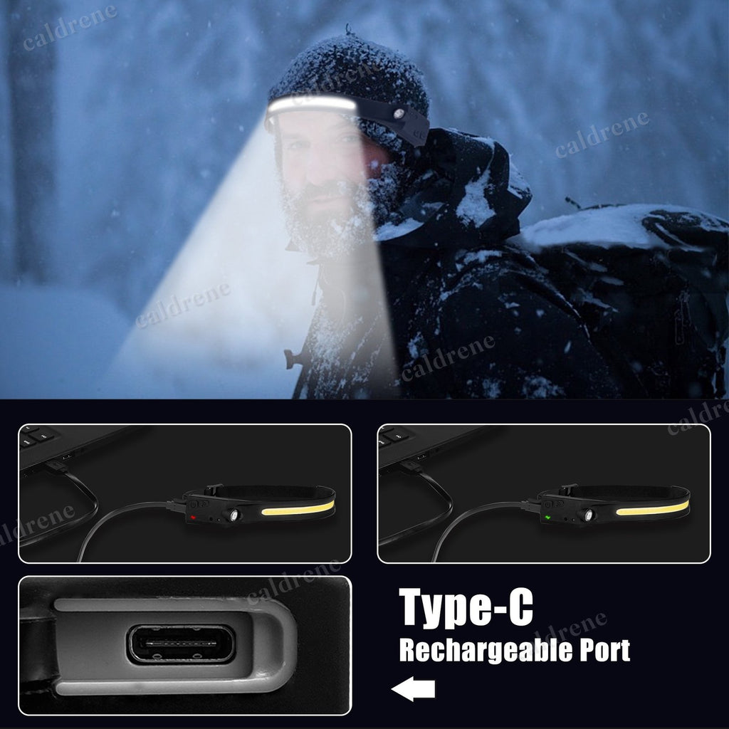 USB Rechargeable COB LED Headlamp with Wide Beam – view 10