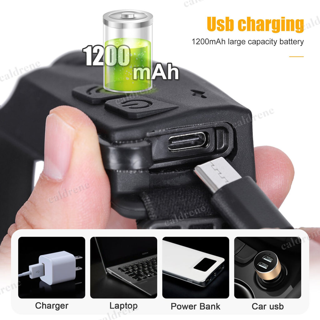 USB Rechargeable COB LED Headlamp with Wide Beam – view 8