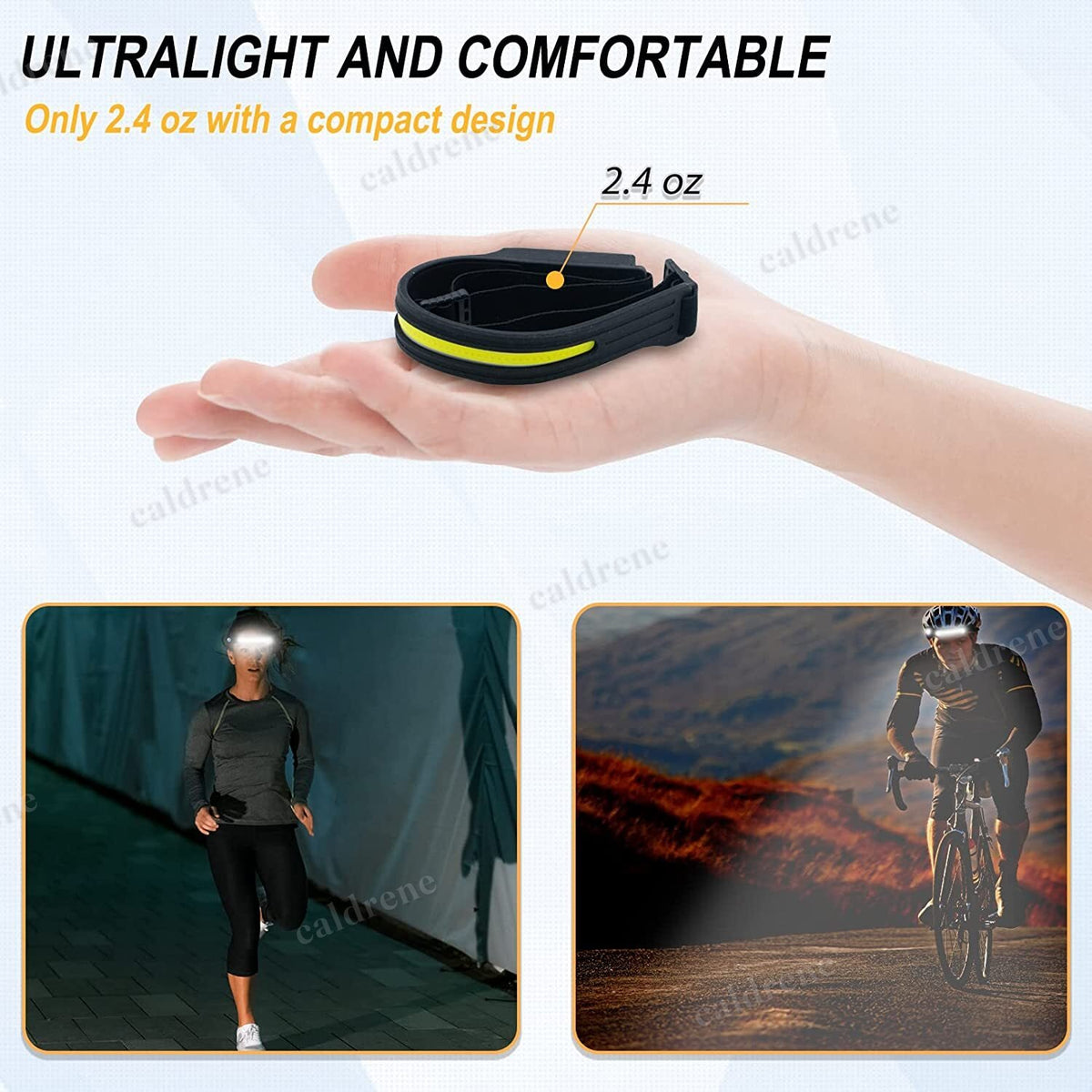 USB Rechargeable COB LED Headlamp with Wide Beam – view 9