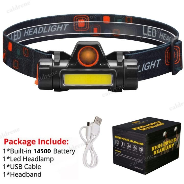 USB Rechargeable Waterproof LED Headlamp, 5 Pack – view 5