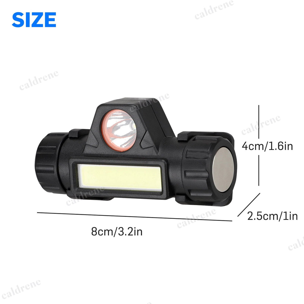 USB Rechargeable Waterproof LED Headlamp, 5 Pack – view 7