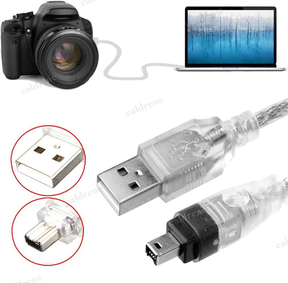 USB to FireWire 1394 Data Cable for Mini DV Camcorders – view 2
