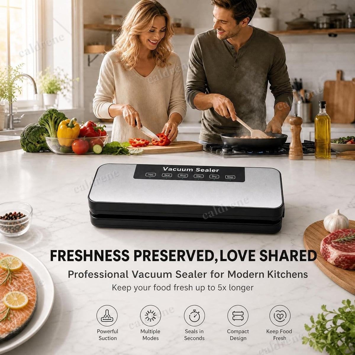Vacuum Sealer Machine for Food with Starter Bags – view 2