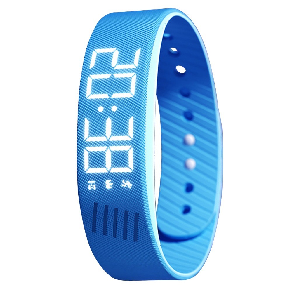 Vibrating Alarm Wristband for Deep Sleepers and Hearing Impaired – Blue
