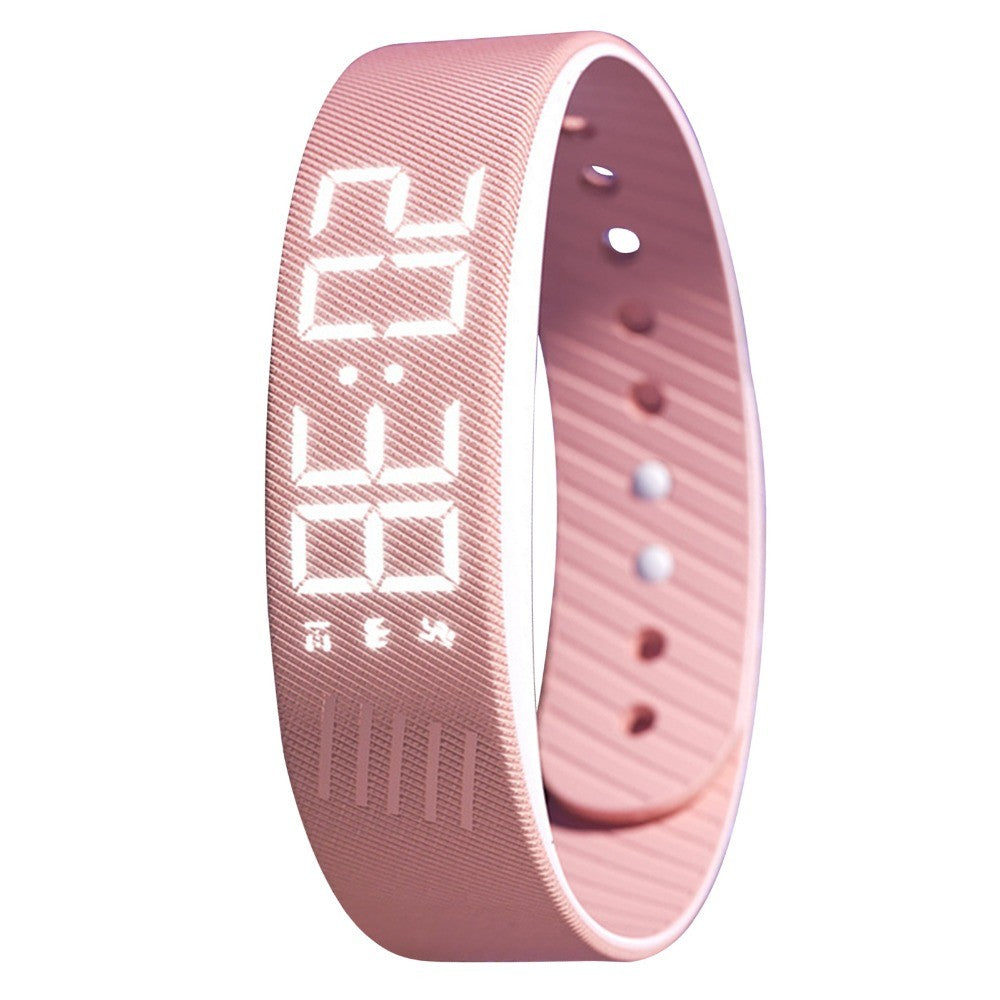 Vibrating Alarm Wristband for Deep Sleepers and Hearing Impaired – Pink