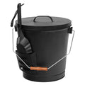 Vintage Ash Bucket with Lid and Shovel