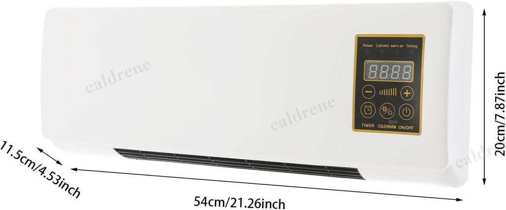 Wall Mounted Electric Space Heater 2 in 1 with Remote Timer – view 8