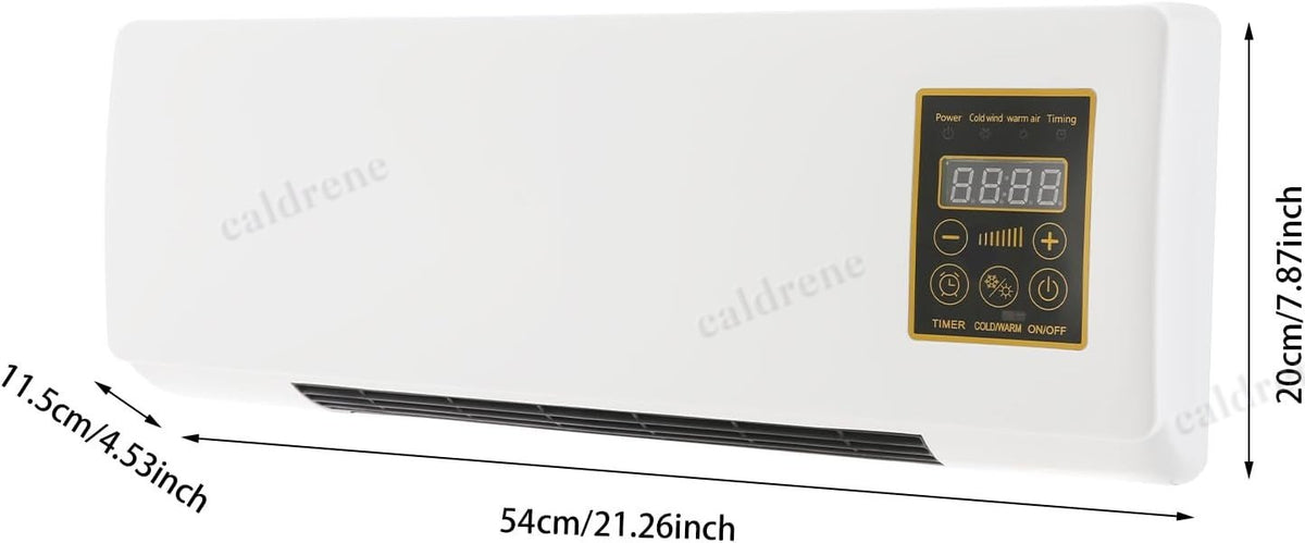 Wall Mounted Electric Space Heater 2 in 1 with Remote Timer – view 8