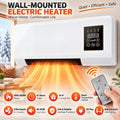 Wall Mounted Space Heater with Thermostat and Remote