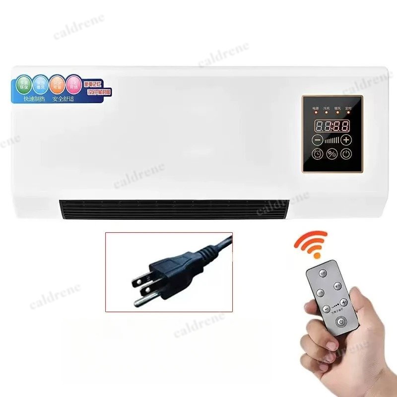 Wall Mounted Space Heater with Thermostat and Remote – view 2