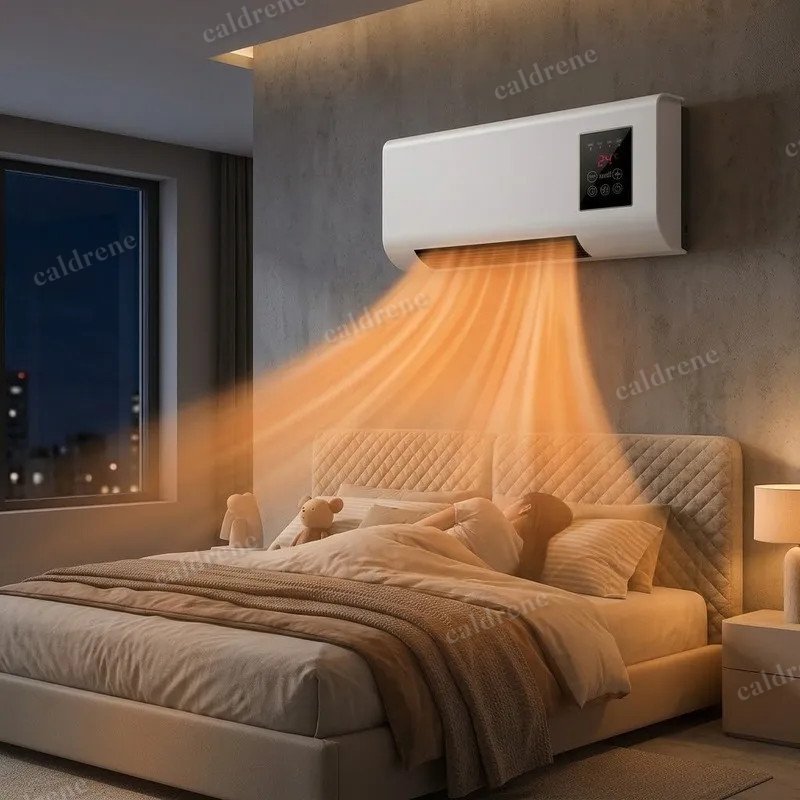 Wall Mounted Space Heater with Thermostat and Remote – view 4