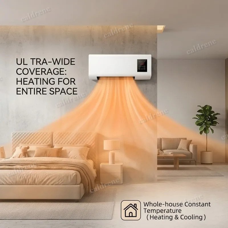 Wall Mounted Space Heater with Thermostat and Remote – view 7
