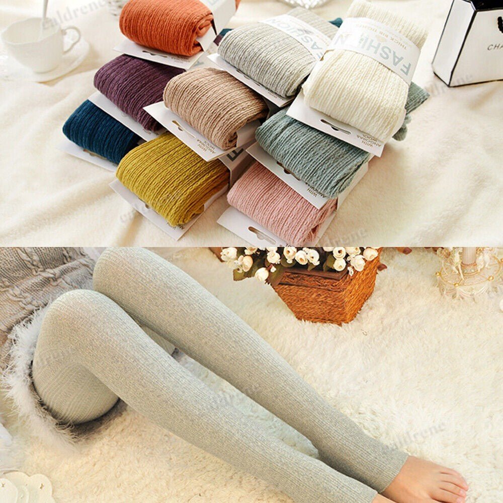 Warm Woolen Winter Tights for Women – view 7