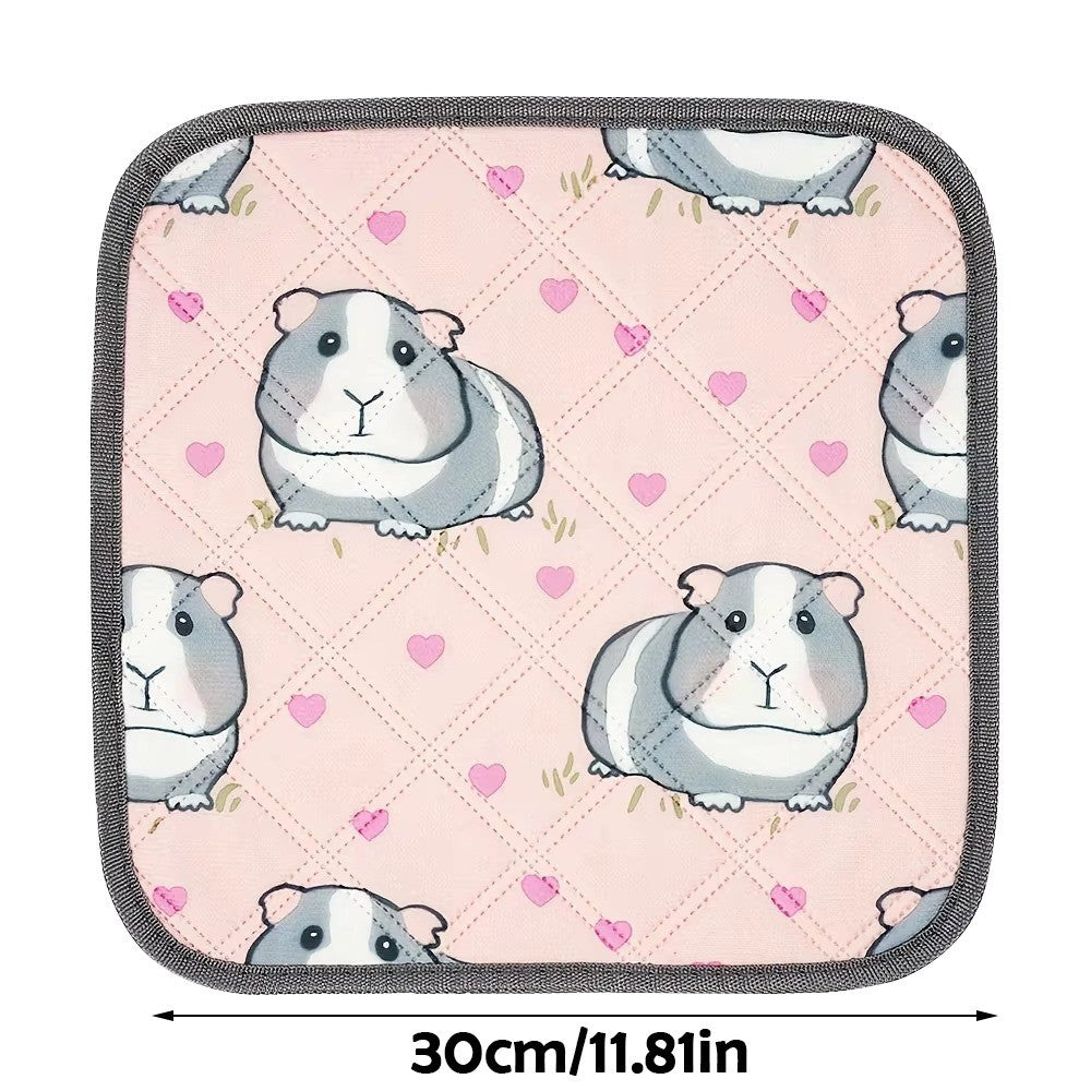 Washable Guinea Pig Cage Mat for Small Animals – S 30x30cm
