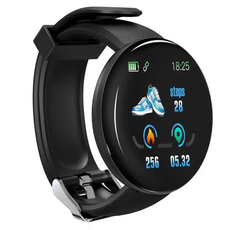 Waterproof Bluetooth Smartwatch Fitness Tracker for Men and Women – Black