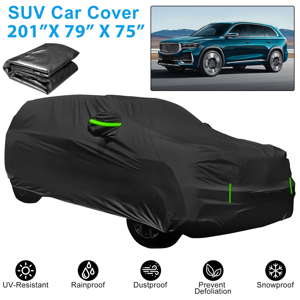 Waterproof Full SUV Car Cover, XXL