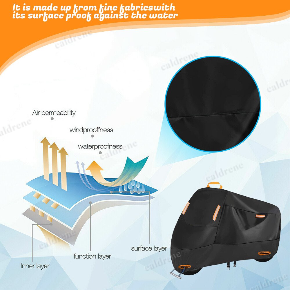 Waterproof Motorcycle Cover, 2XL – view 8