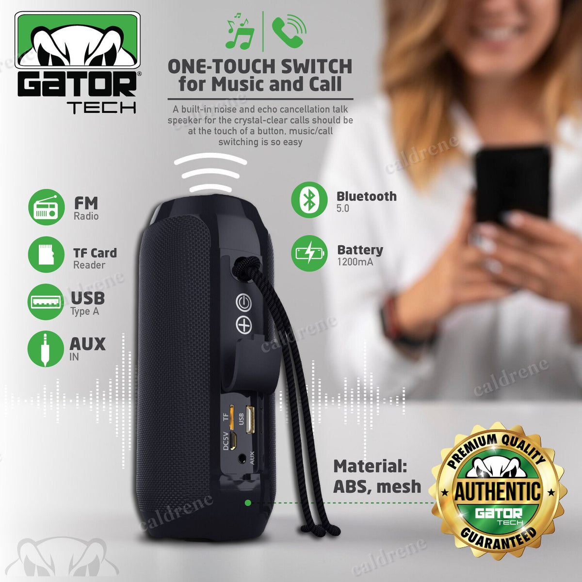 Waterproof Portable Bluetooth Speaker – view 2