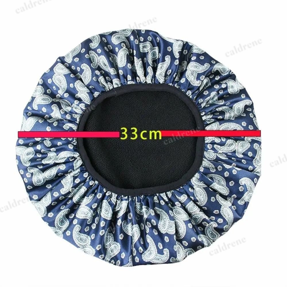 Waterproof Terry Cloth Shower Cap for Long Hair – view 2