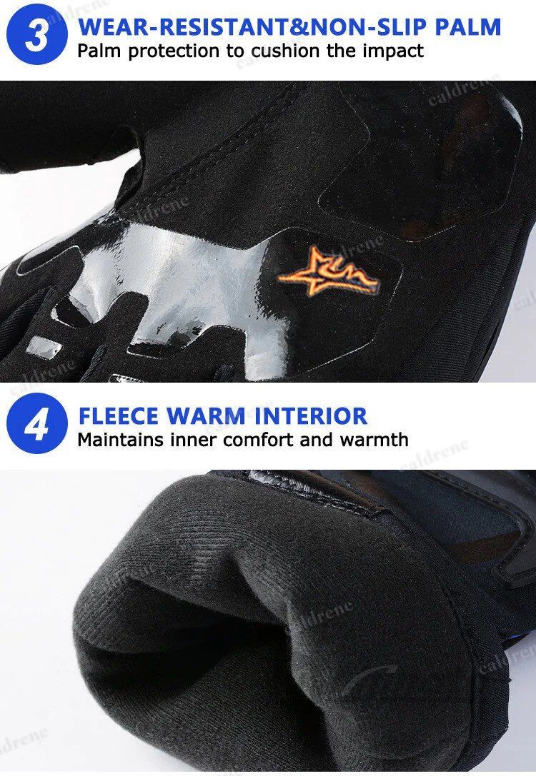 Waterproof Touchscreen Winter Motorcycle Riding Gloves – view 10