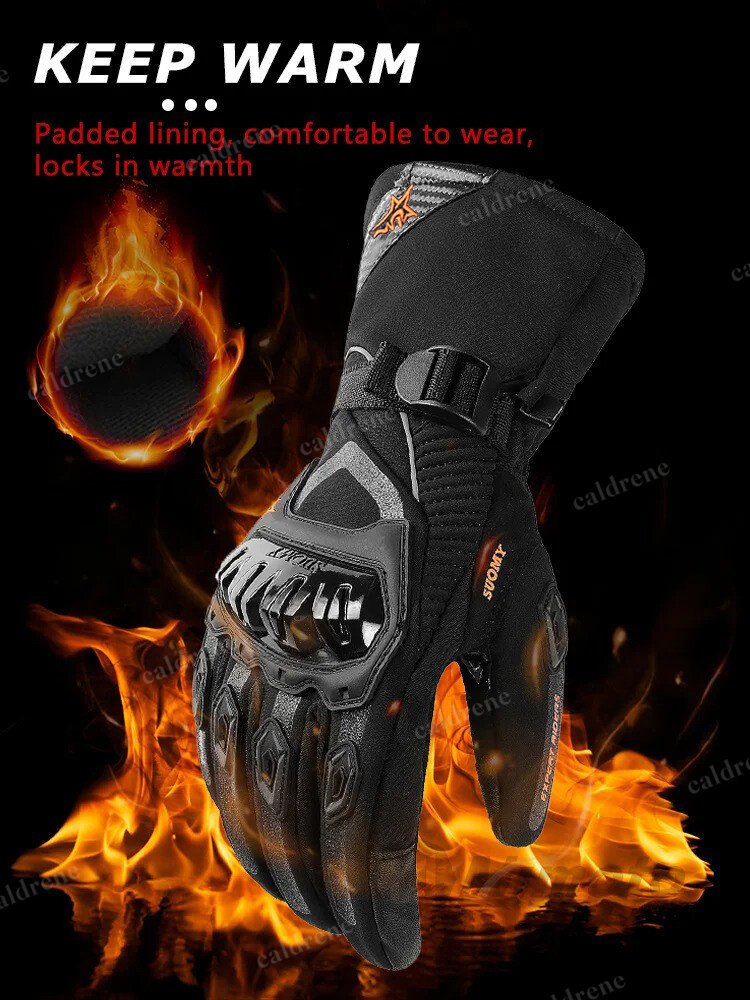 Waterproof Touchscreen Winter Motorcycle Riding Gloves – view 4