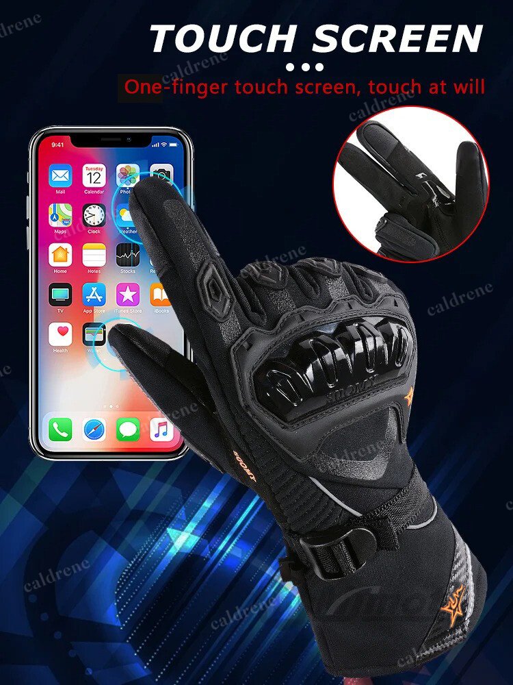 Waterproof Touchscreen Winter Motorcycle Riding Gloves – view 6