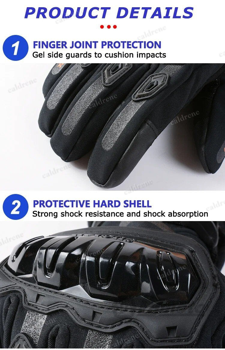 Waterproof Touchscreen Winter Motorcycle Riding Gloves – view 9
