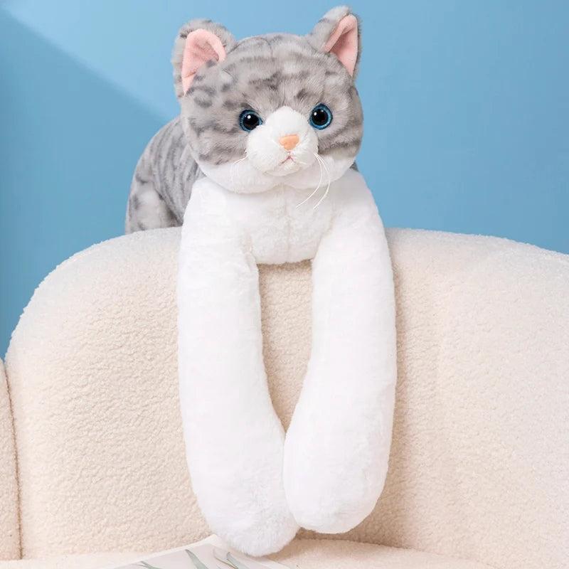 Weighted Stuffed Animals – grey stripe cat yl