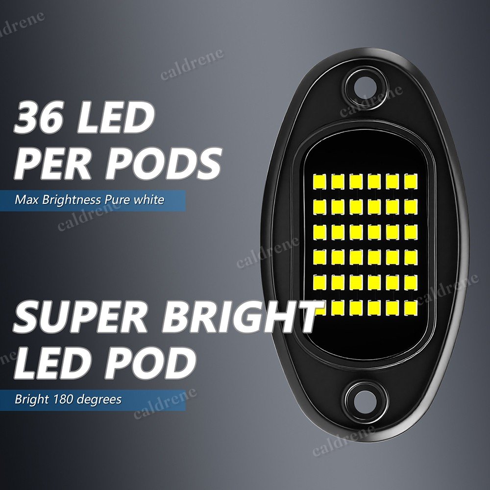 White LED Rock Lights Underbody Glow Kit, 8 Pack – view 8